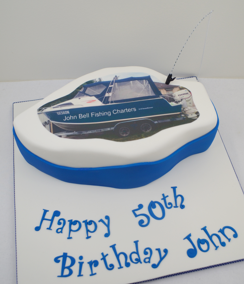 Fishing Boat Cake 