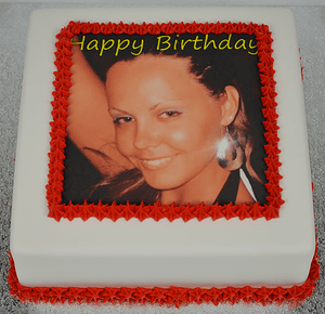 Square Photo Cake
