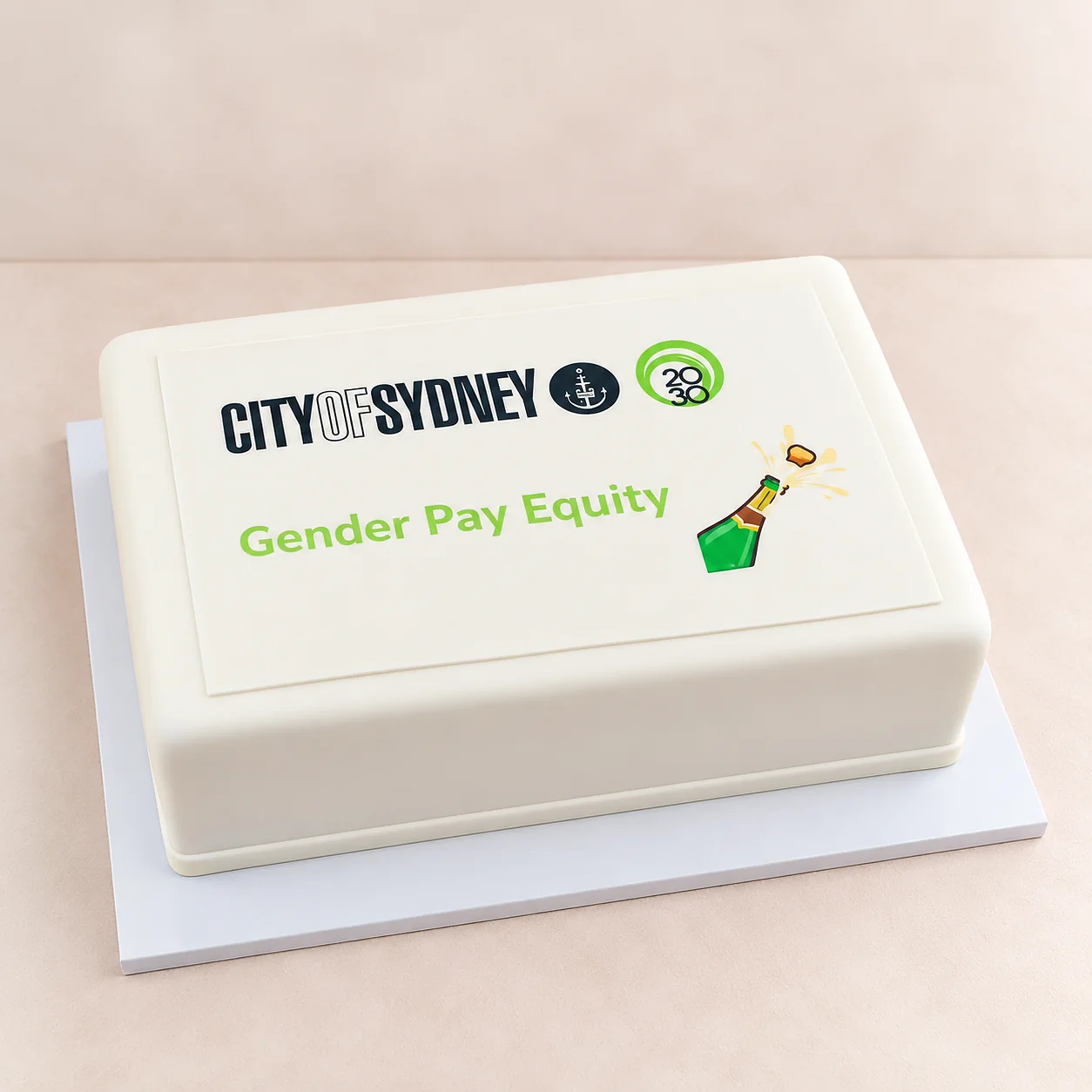 City of Sydney gender pay equity cake