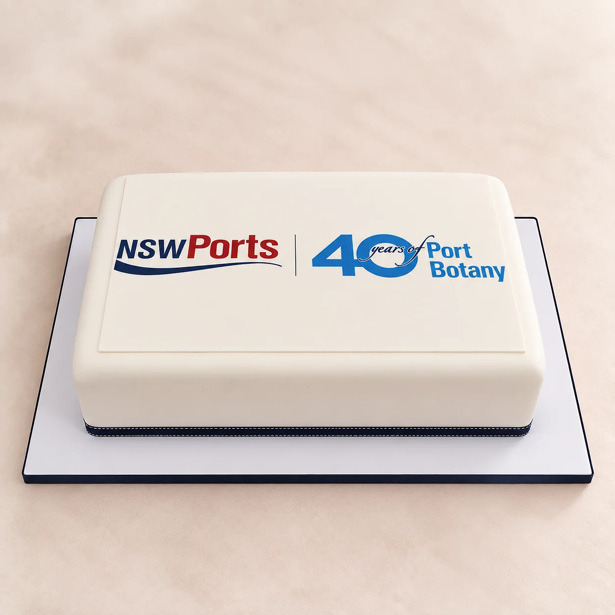 NSW Ports branded cake