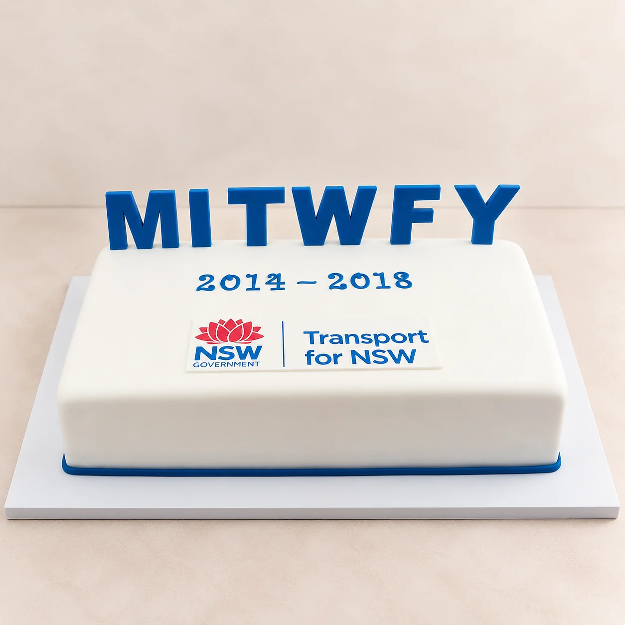 Transport for NSW branded cake