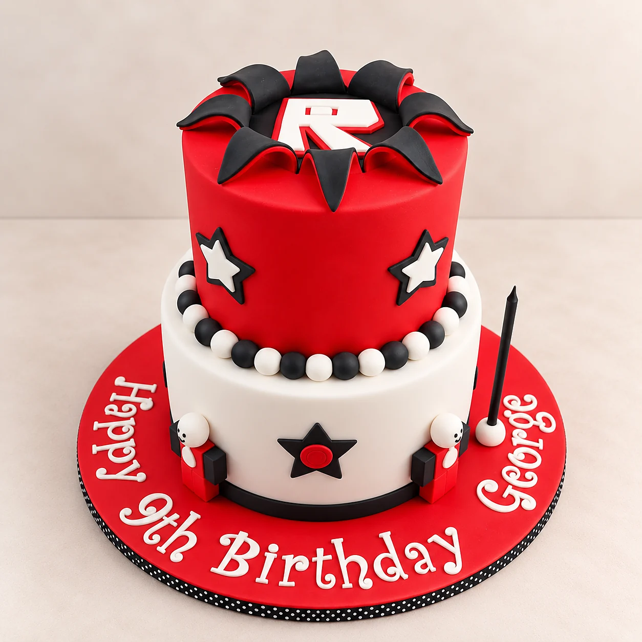 Roblox inspired children's birthday cake