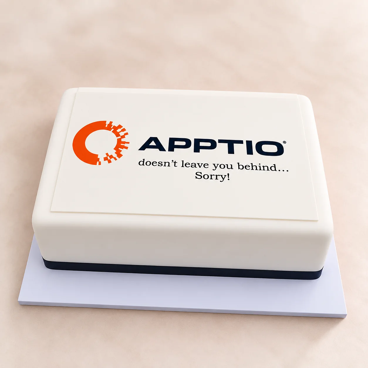 Apptio branded cake